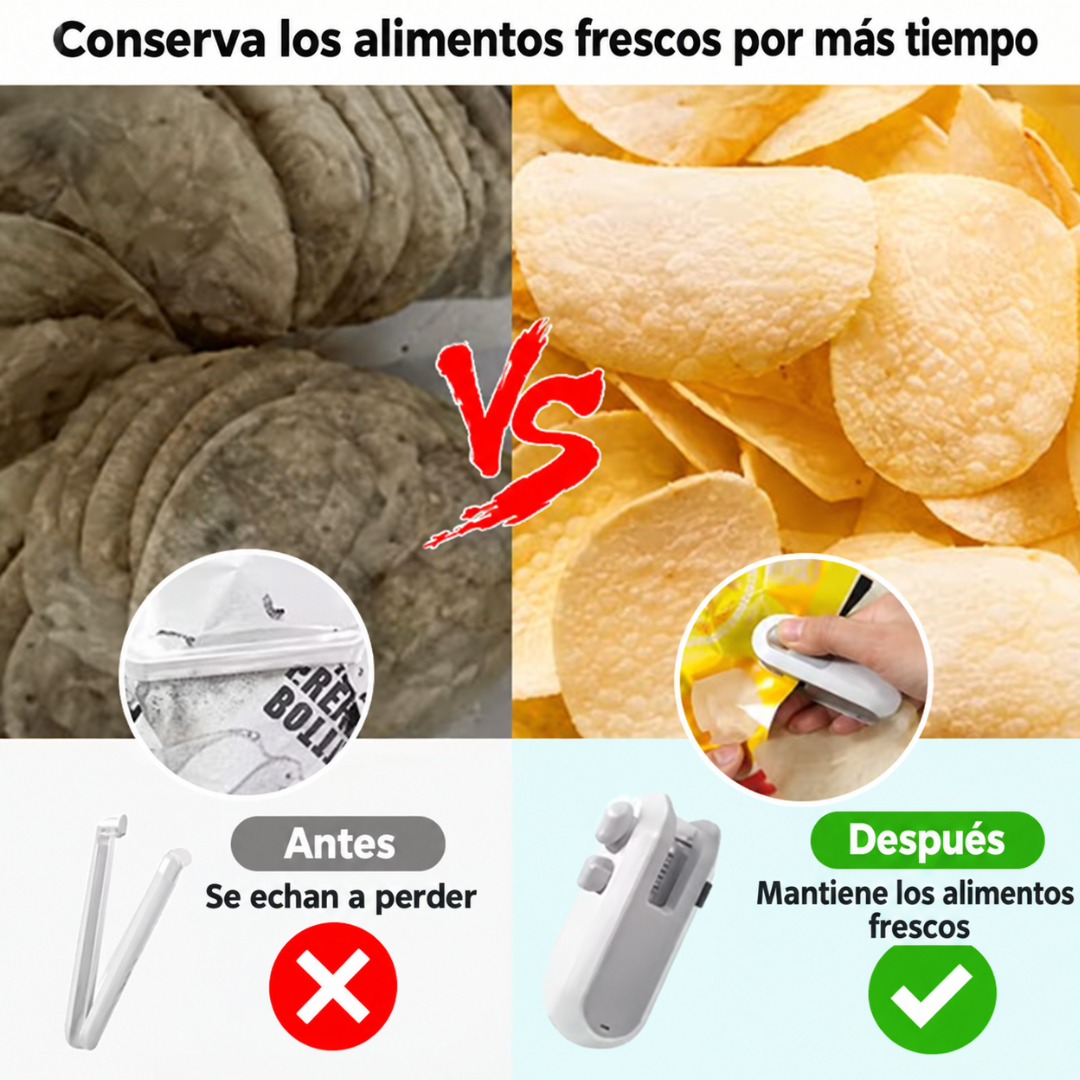 Sellador de bolsas portatil