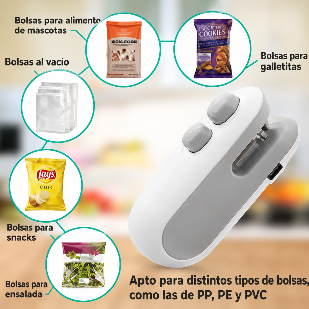 Sellador de bolsas portatil